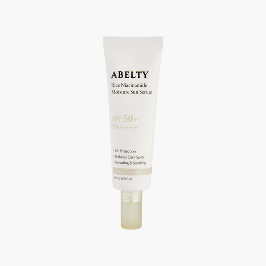 Abelty Rice Niacin Moisture Sun Serum SPF50+ PA++++, 50ml - Protezione solare illuminante
