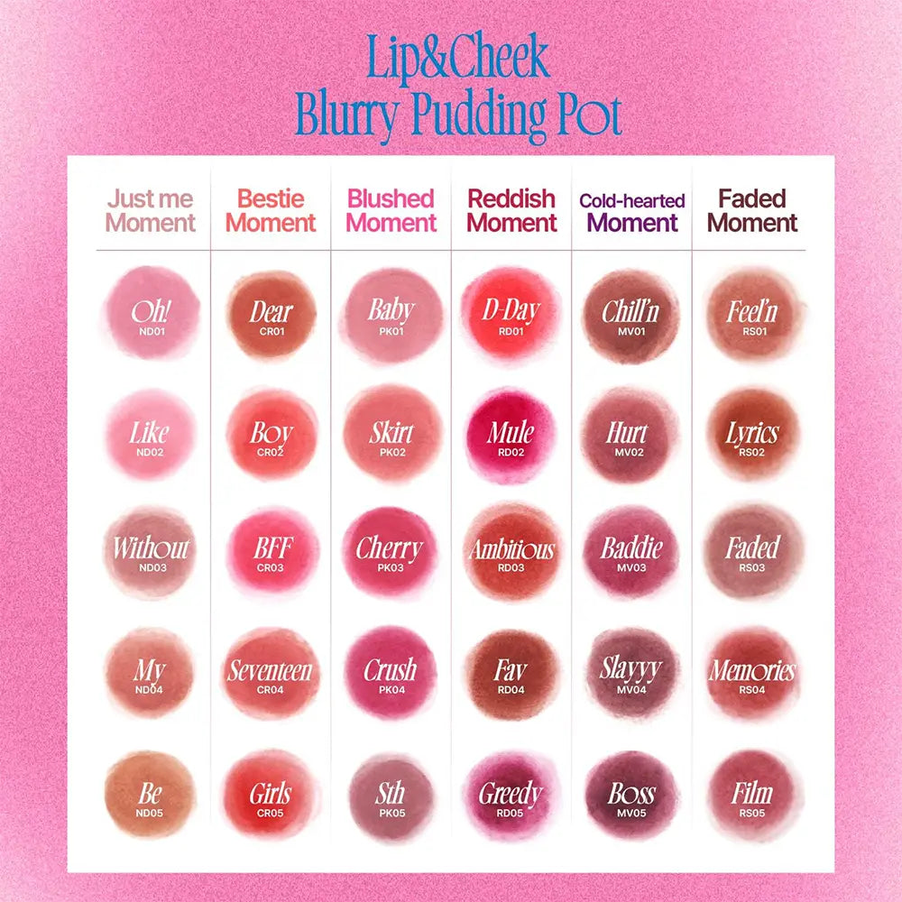 FWEE-Lip-Cheek-Blurry-Pudding-Pot-colori