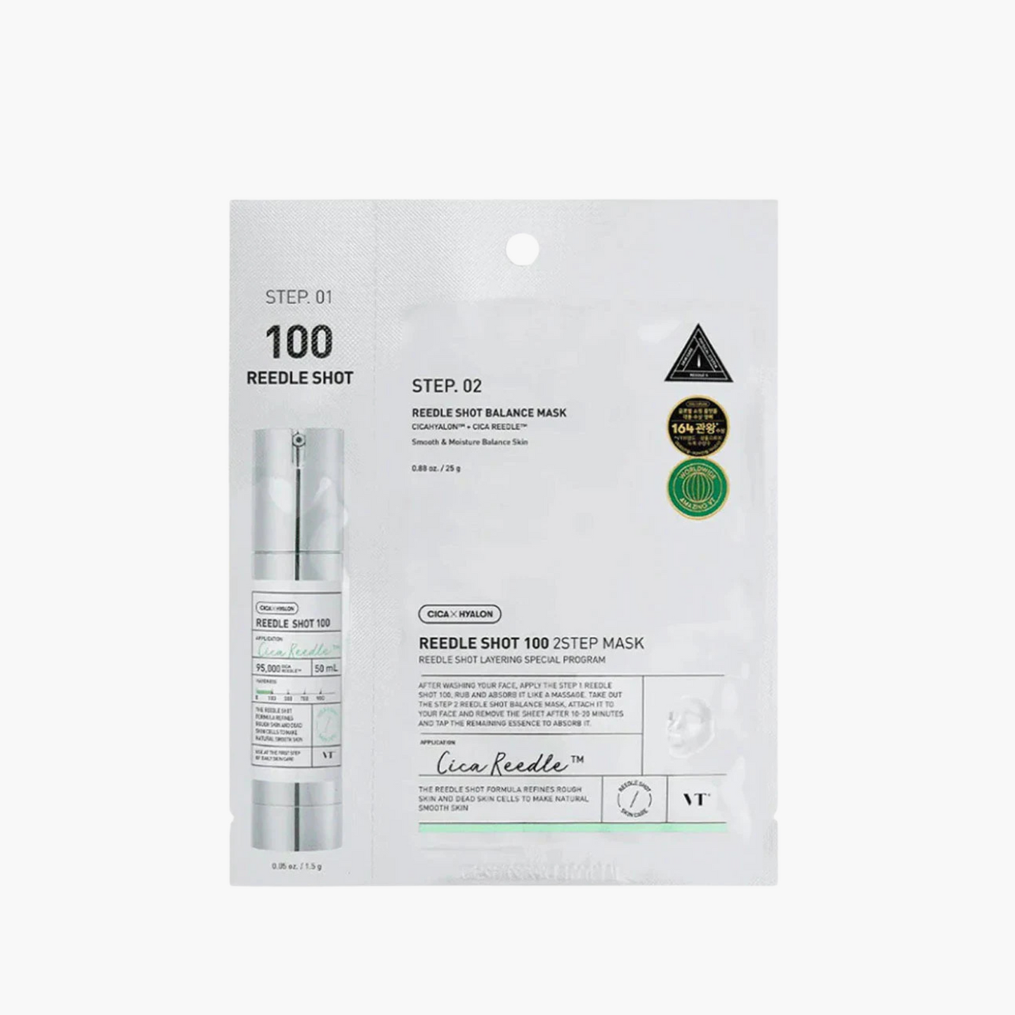 Vt reedle shot 100 2 step mask