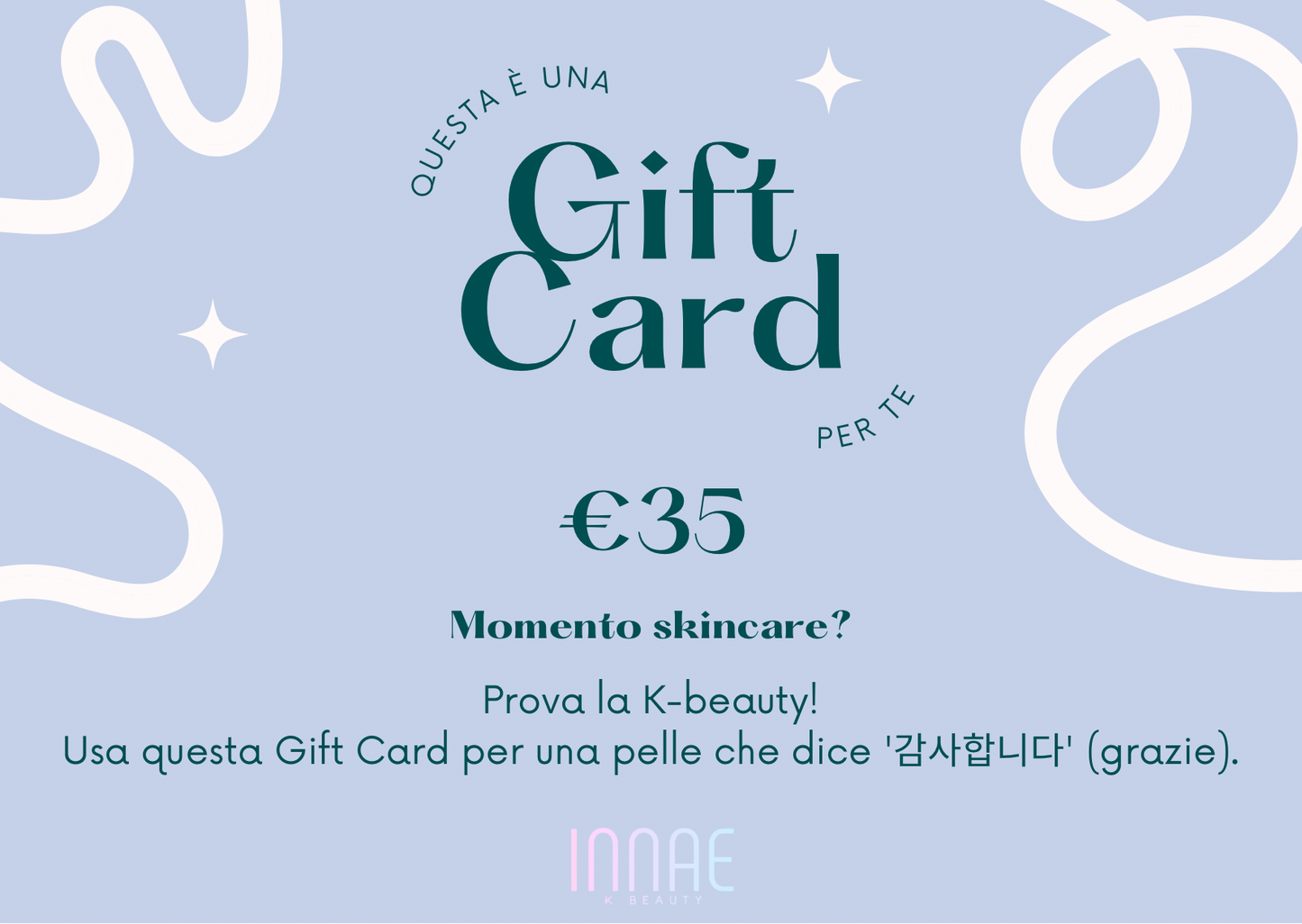 GIFT CARD Innae K-Beauty - INNAE K-beauty