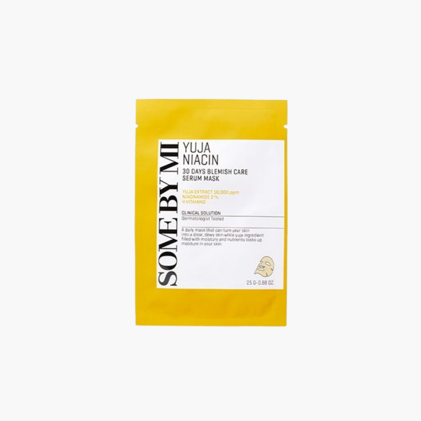 SOMEBYMI Yuja Niacin Blemish Serum Mask, 25g - INNAE K-beauty