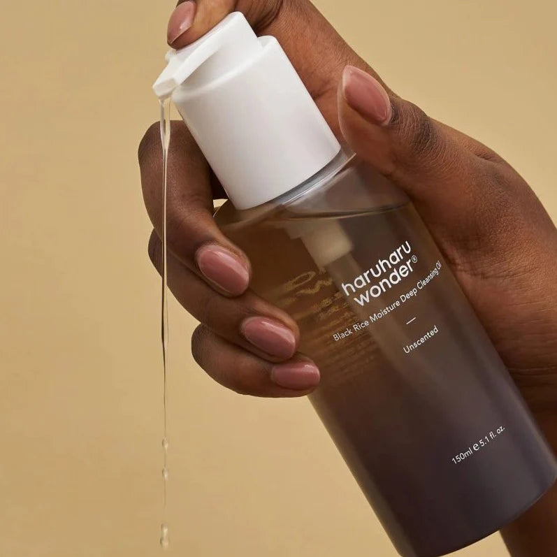 haruharu wonder black rice deep cleansing oil