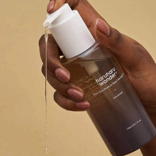 haruharu wonder black rice deep cleansing oil