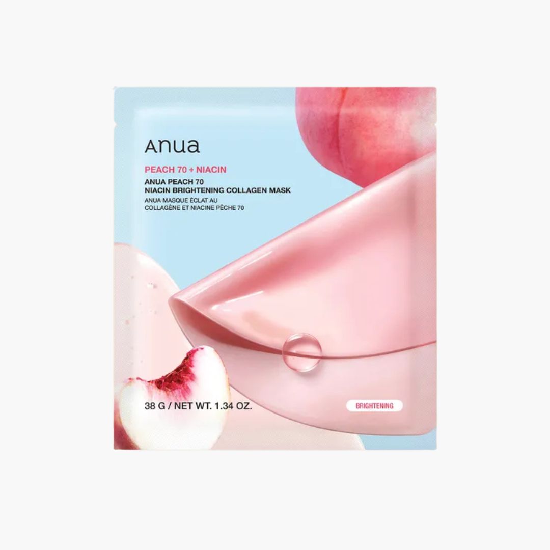 ANUA Peach 70 Niacin Brightening Collagen Mask, 38g