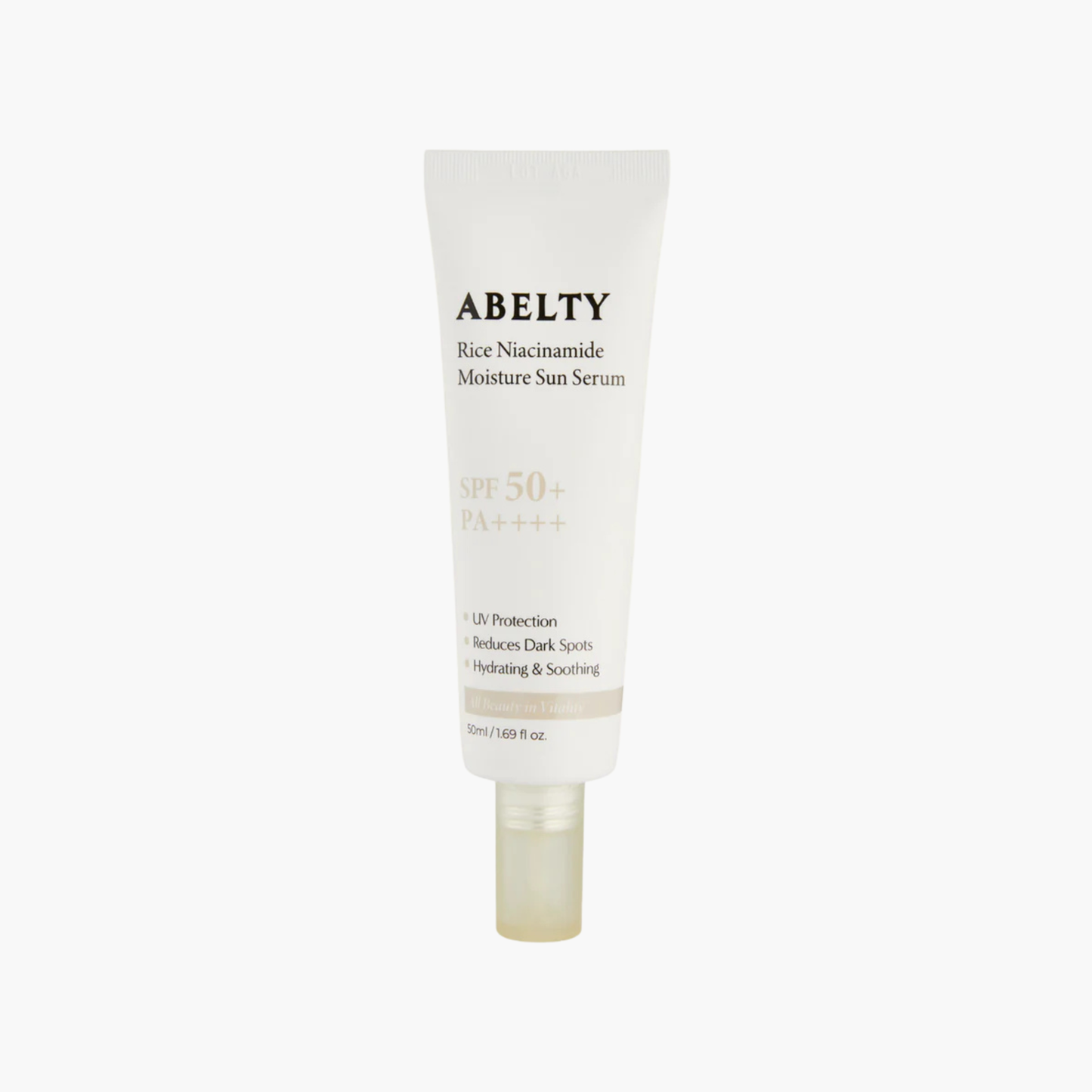 Abelty Rice Niacin Moisture Sun Serum SPF50+ PA++++, 50ml - Protezione solare illuminante