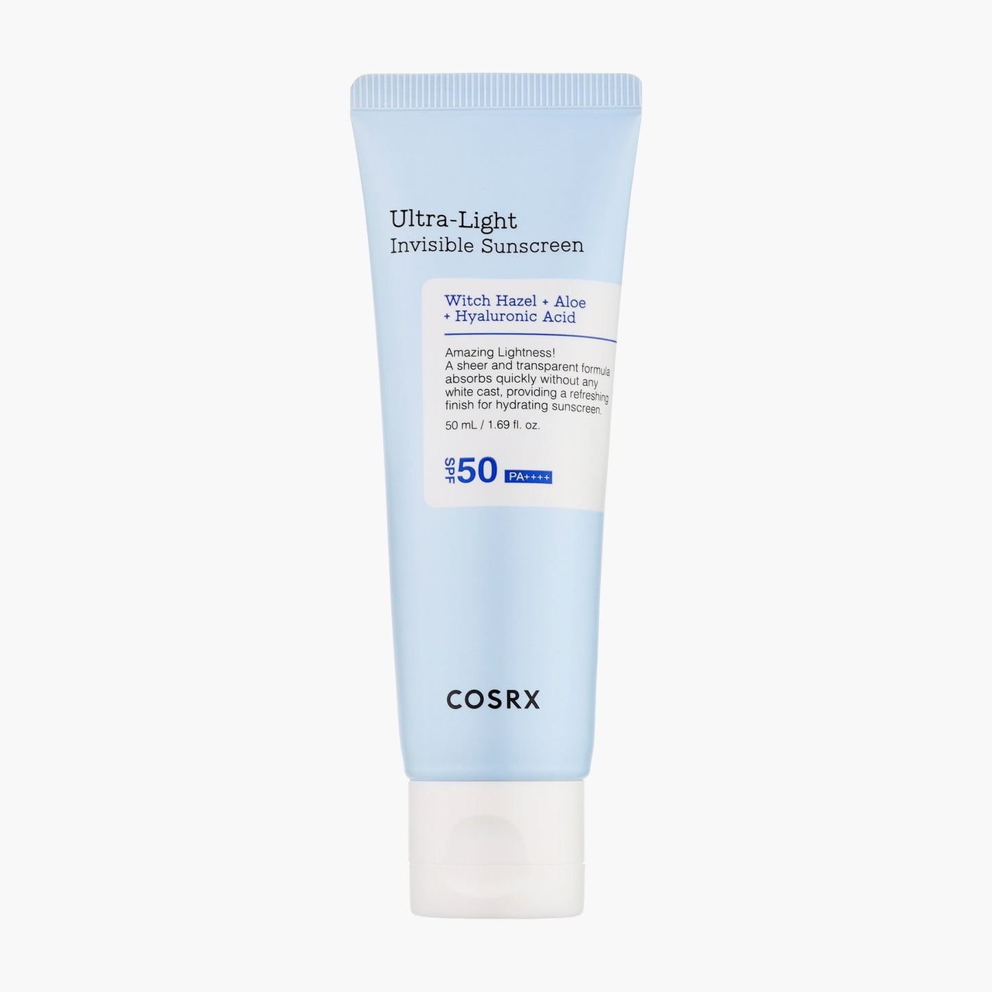 COSRX Ultra-Light Invisible Sunscreen SPF50 Pa++++, 50ml - Protezione solare con Aloe