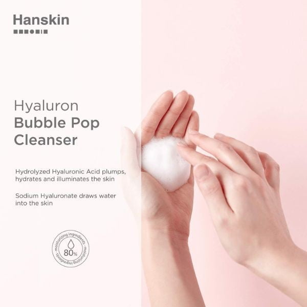 Hanskin real complexion cleanser bubble