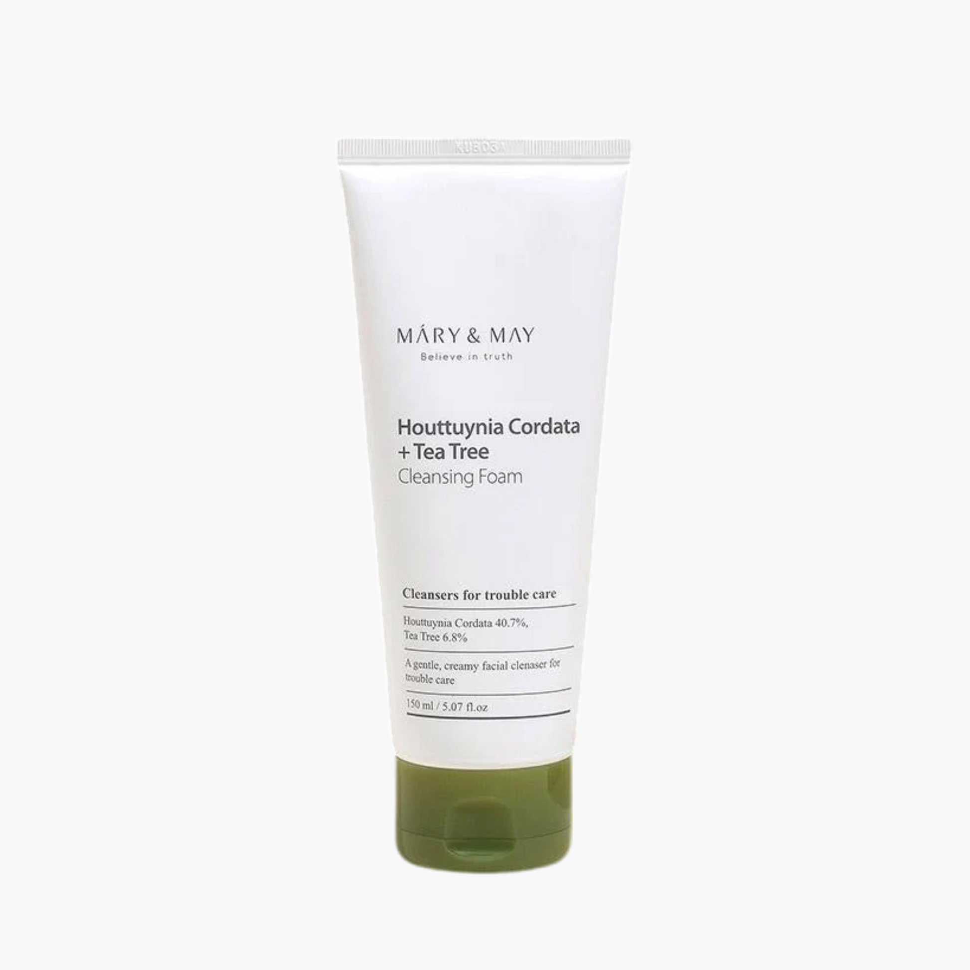 Mary & May houttuynia Cordata + Tea Tree Cleansing Foam detergente delicato 