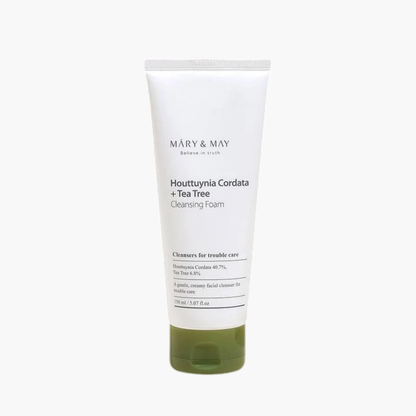 Mary & May houttuynia Cordata + Tea Tree Cleansing Foam detergente delicato 