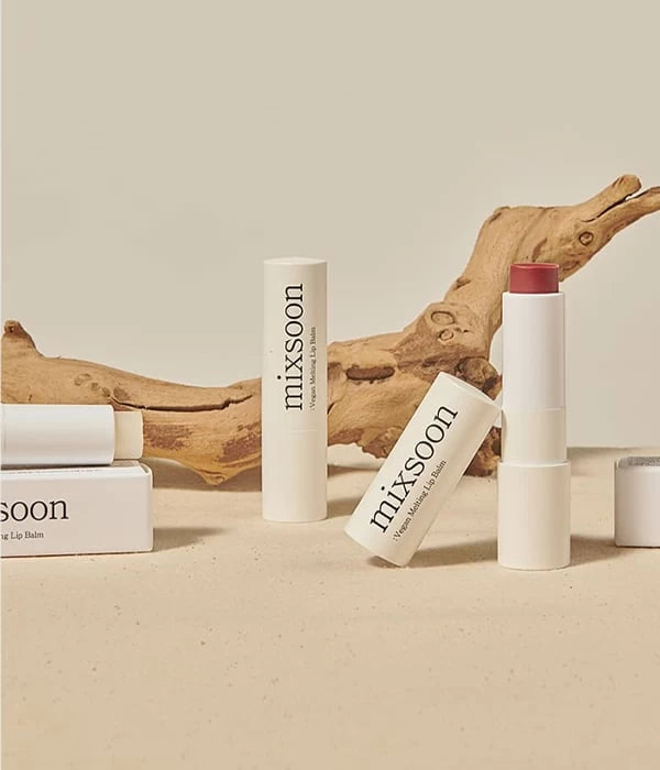 MIXSOON Vegan Melting Lip Balm, 2 colori - Balsamo labbra vegano