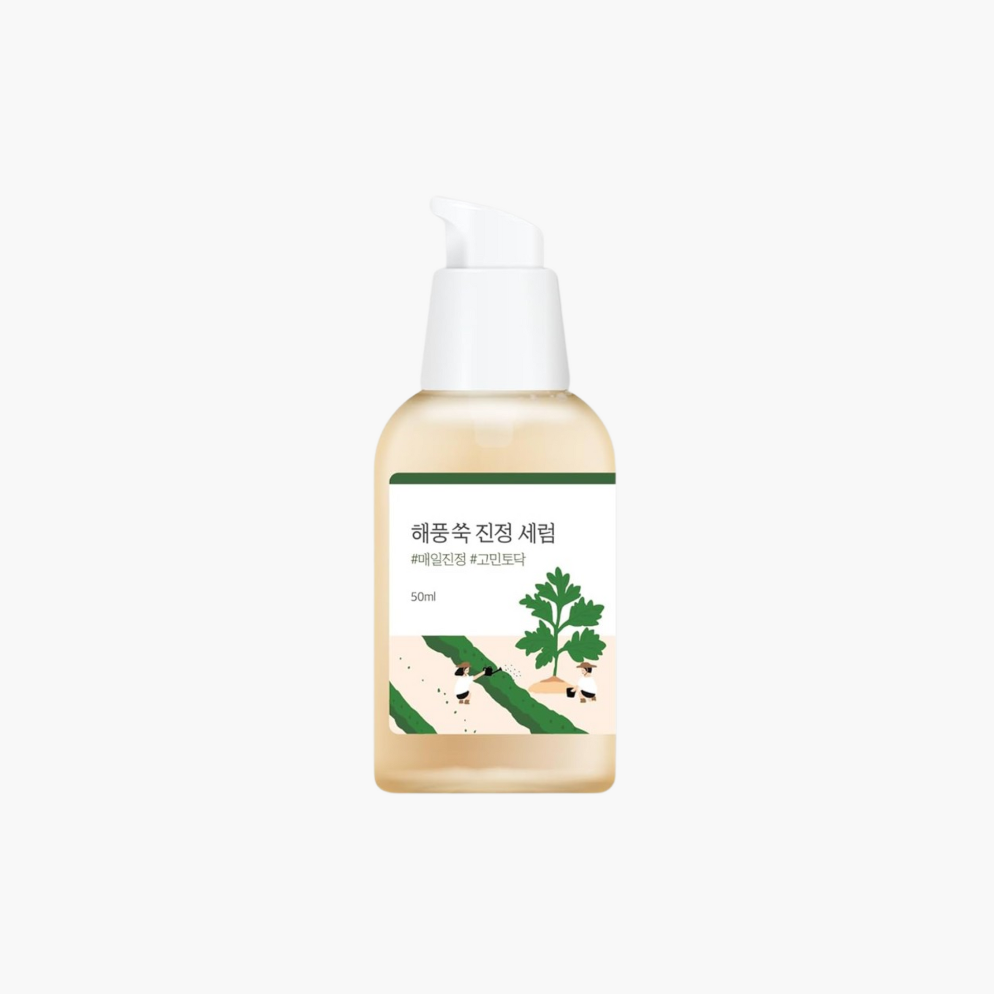 ROUND LAB Mugwort Calming Serum, 50ml - INNAE K-beauty