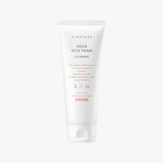 S. NATURE Aqua Rice Foam Cleanser