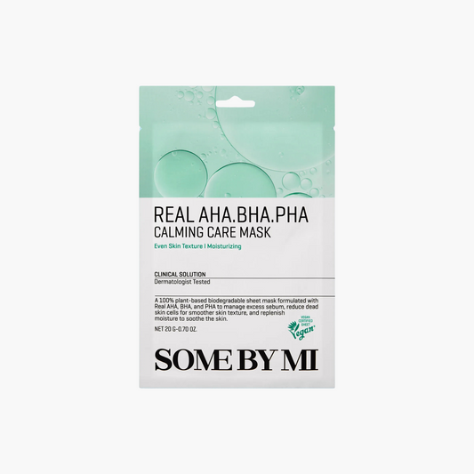 SOME BY MI Real AHA-BHA-PHA Calming Care Mask