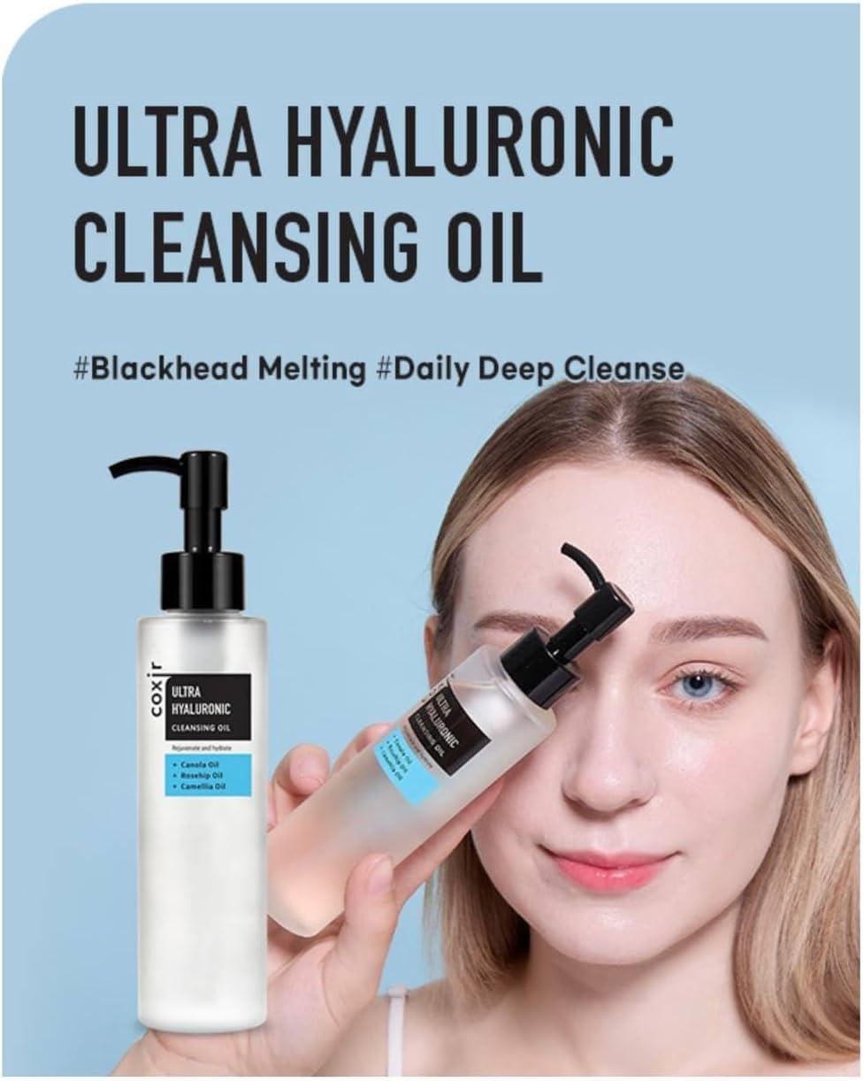 COXIR Ultra Hyaluronic Cleansing Oil, 150ml - Olio struccante idratante
