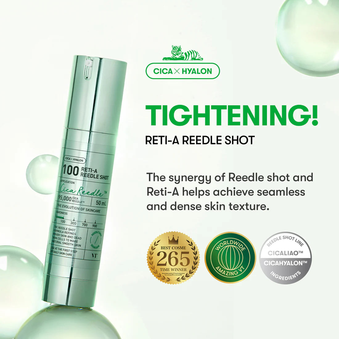 VT Cosmetics Reti-A Reedle Shot 100, 50ml - INNAE K-beauty